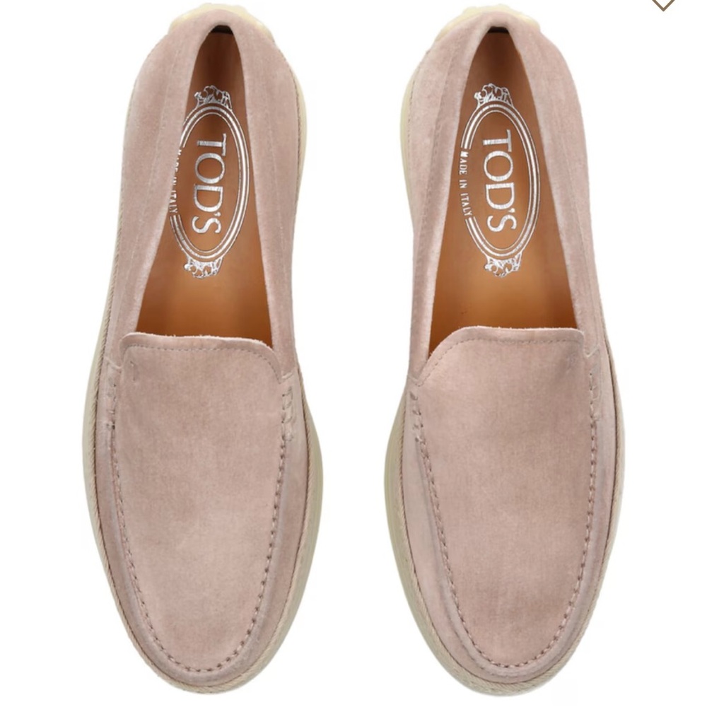 Tod's Women's Suede Loafers - Light Pink